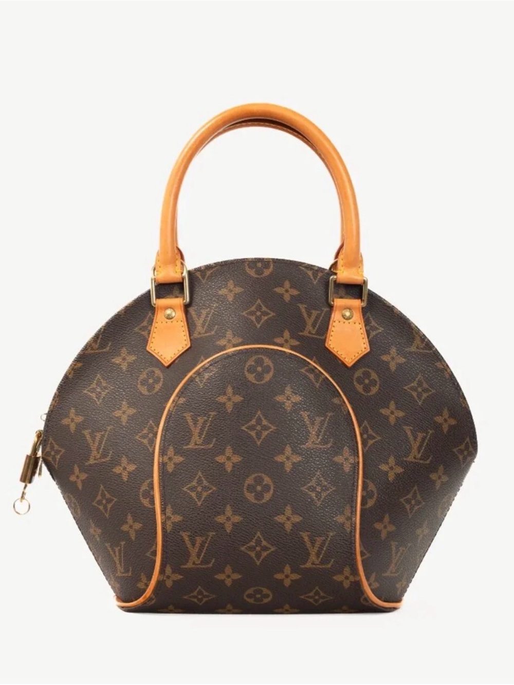 Louis Vuitton Monogram Ellipse PM Satchel in Brown and Tan